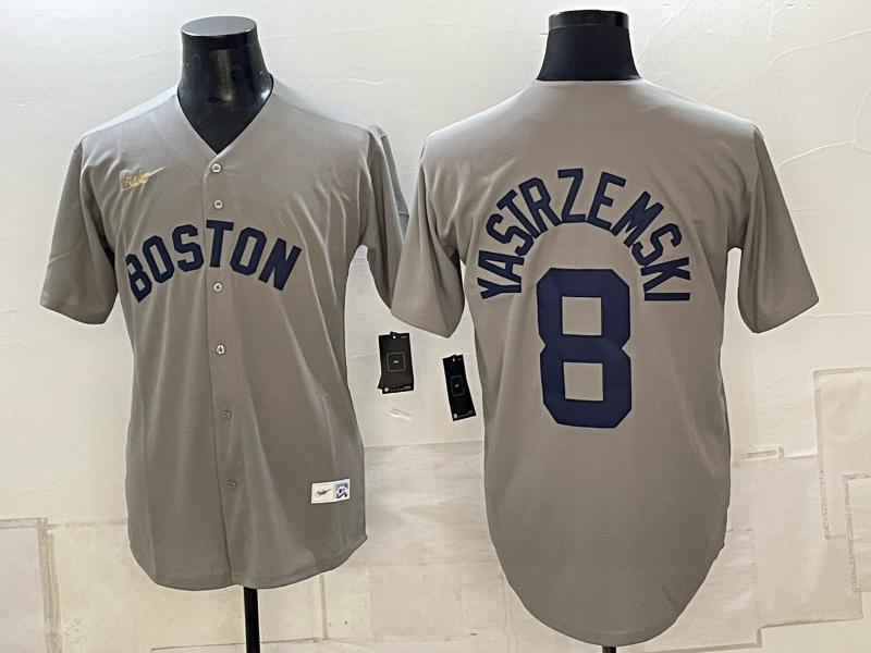 Men Boston Red Sox #8 Yastrzemski grey 2026 Nike MLB Jerseys 09180015->->